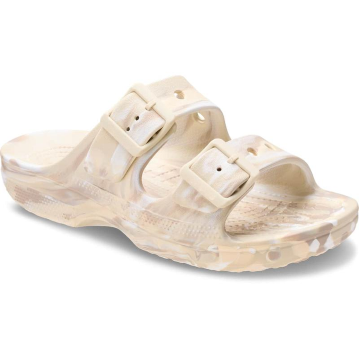 Comfortable Slides for Women with Double Buckle Strap Cushioned Foam Sole Waterproof Slip On Style