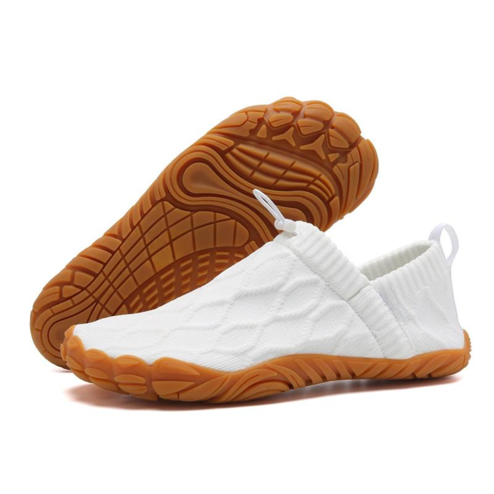 Comfortable Trainers for Women with Wide Toe Box Knit Upper Slip On Barefoot Minimalist Style