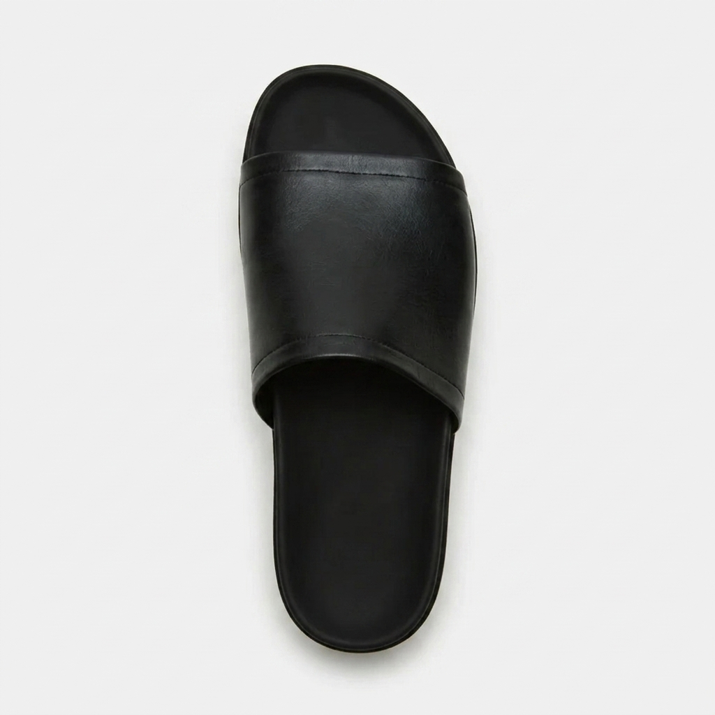 Comfortable Platform Sandals for Women with Wide Single Band Chunky Flatform Slide Style