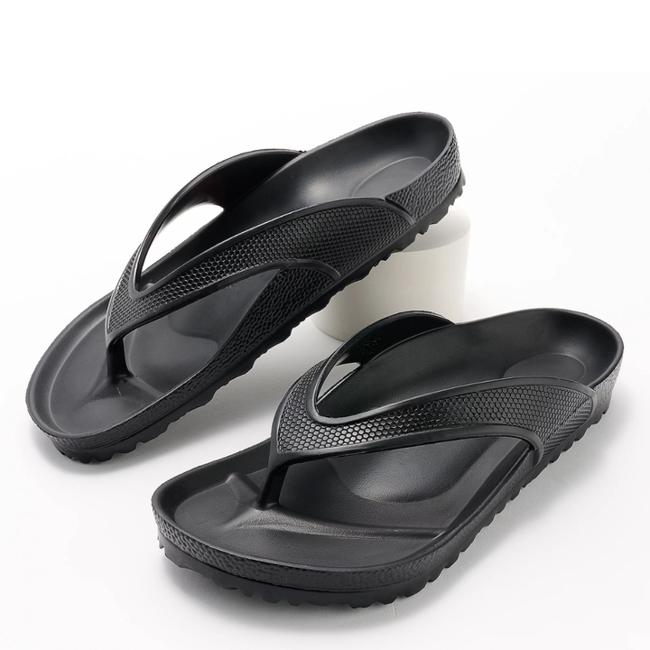 Comfortable Flip Flops for Women with Cushioned Foam Sole Toe Post Waterproof Thong Style