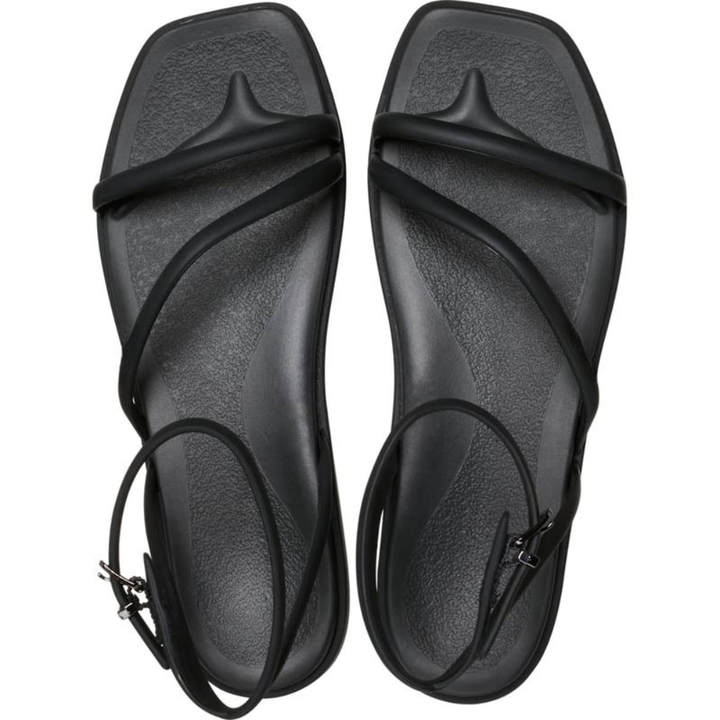 Comfortable Strappy Sandals for Women with Thin Toe Loop Ankle Buckle Flat Minimalist Style