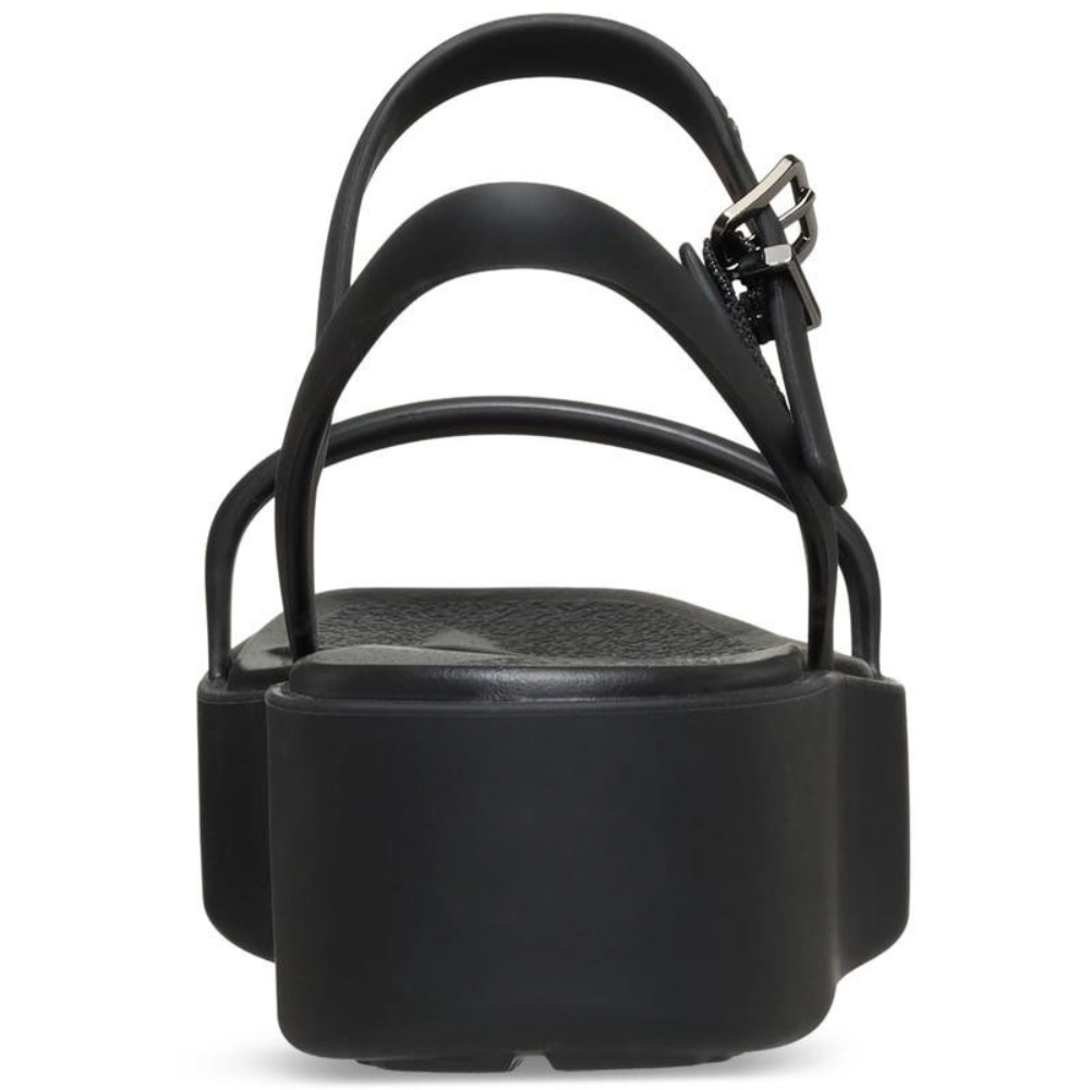 Comfortable Platform Sandals for Women with Toe Loop Ankle Buckle Cushioned Foam Slide Style