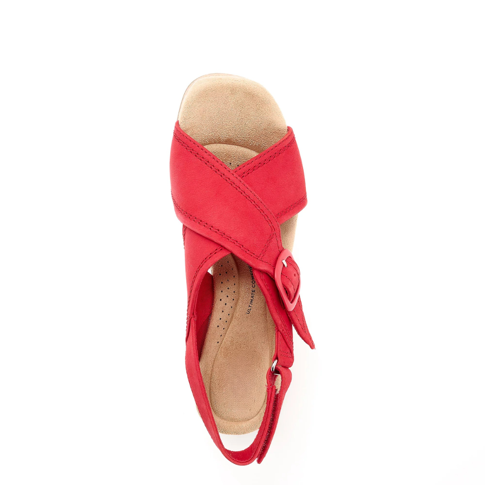 Comfortable Block Heel Sandals for Women with Crossover Strap Cork Platform Ankle Strap Style