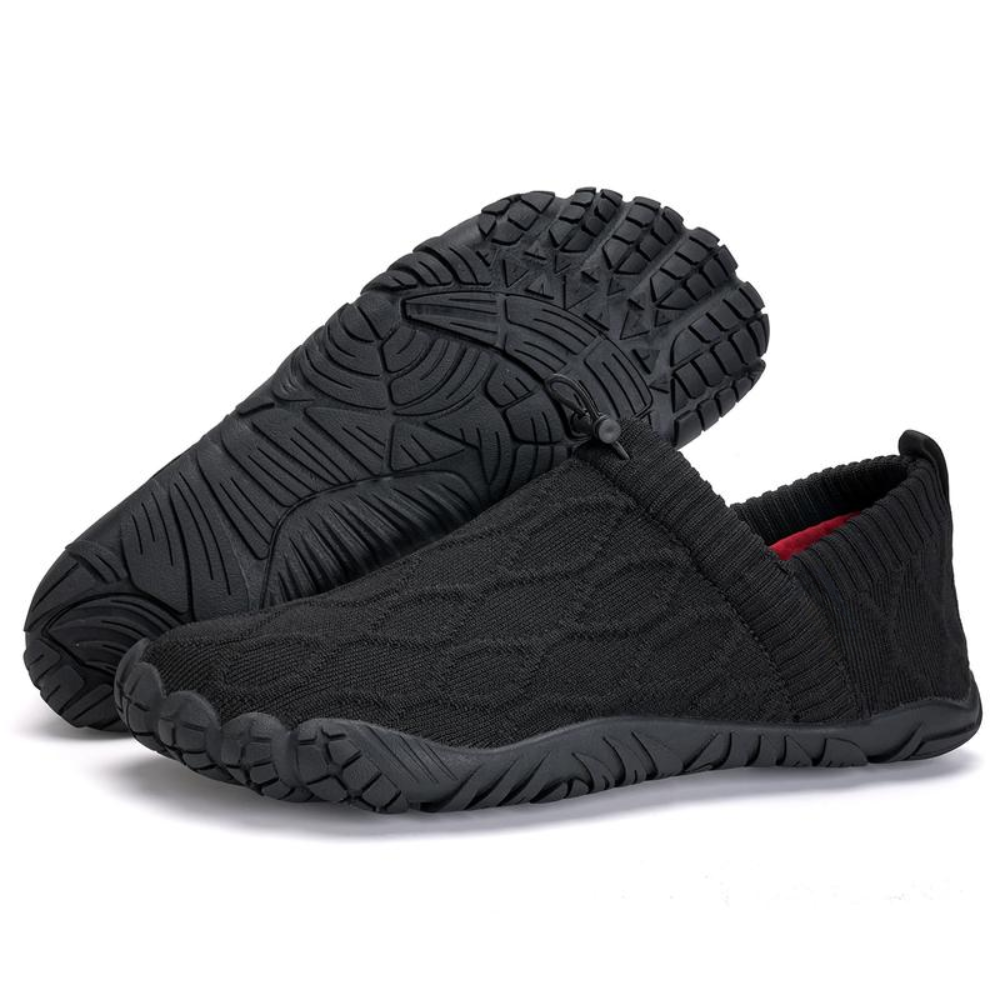 Comfortable Trainers for Women with Wide Toe Box Knit Upper Slip On Barefoot Minimalist Style