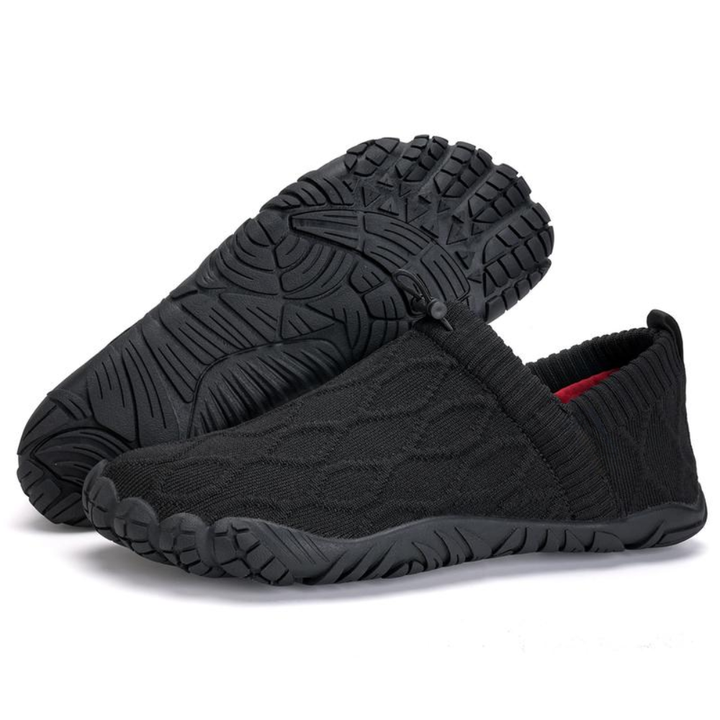 Comfortable Trainers for Women with Wide Toe Box Knit Upper Slip On Barefoot Minimalist Style