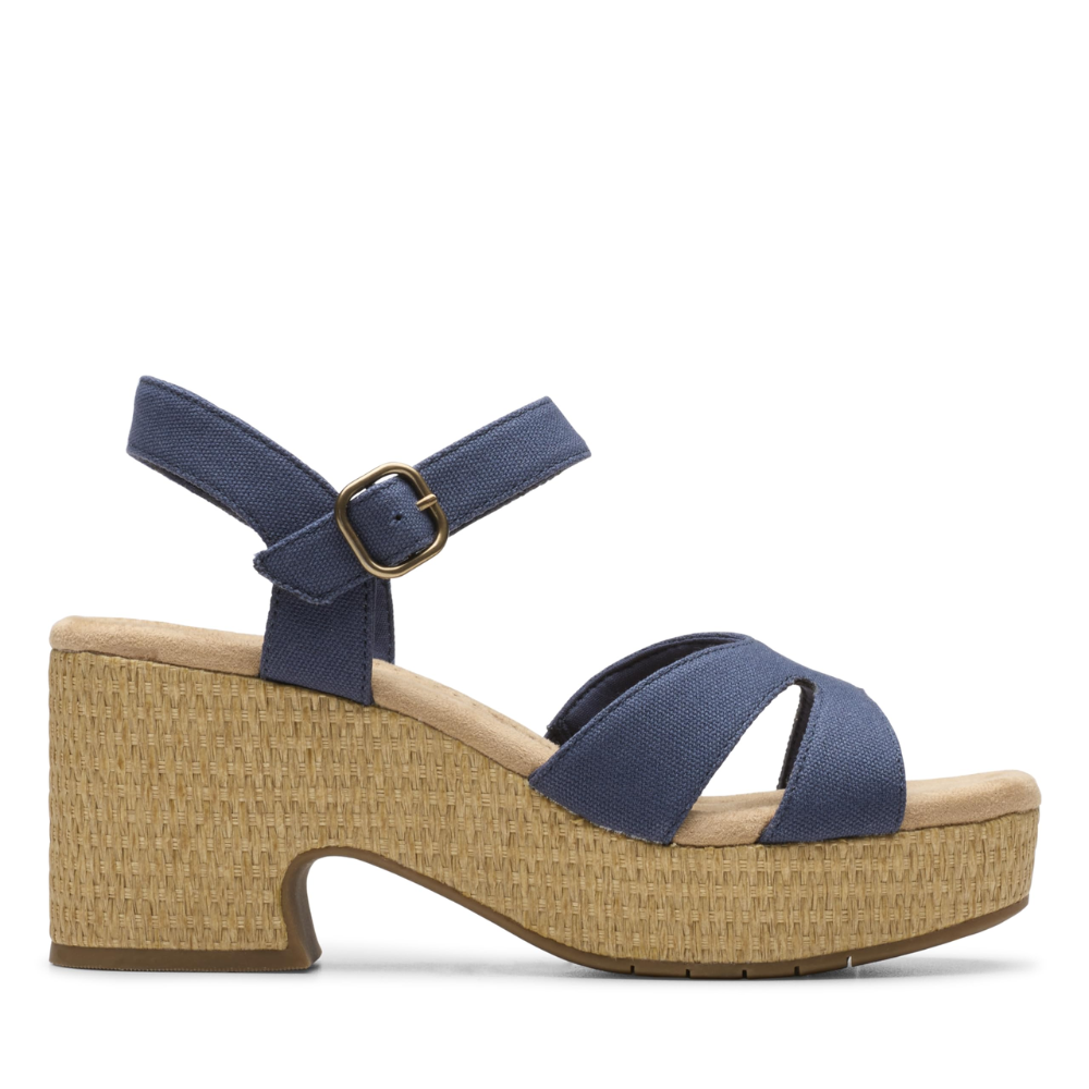 Comfortable Block Heel Sandals for Women with Crossover Strap Espadrille Platform Ankle Strap Style