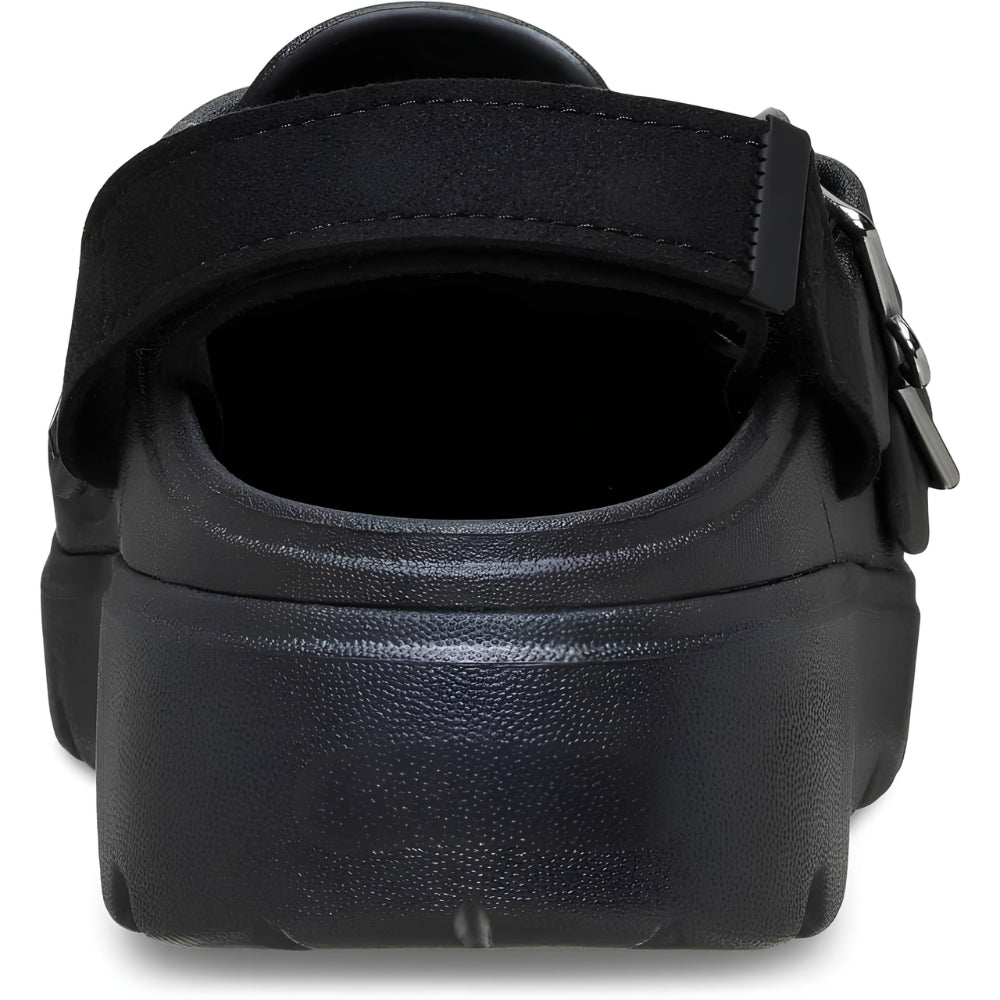 Comfortable Clogs for Women with Double Buckle Strap Chunky Lug Platform Backless Slip On Style