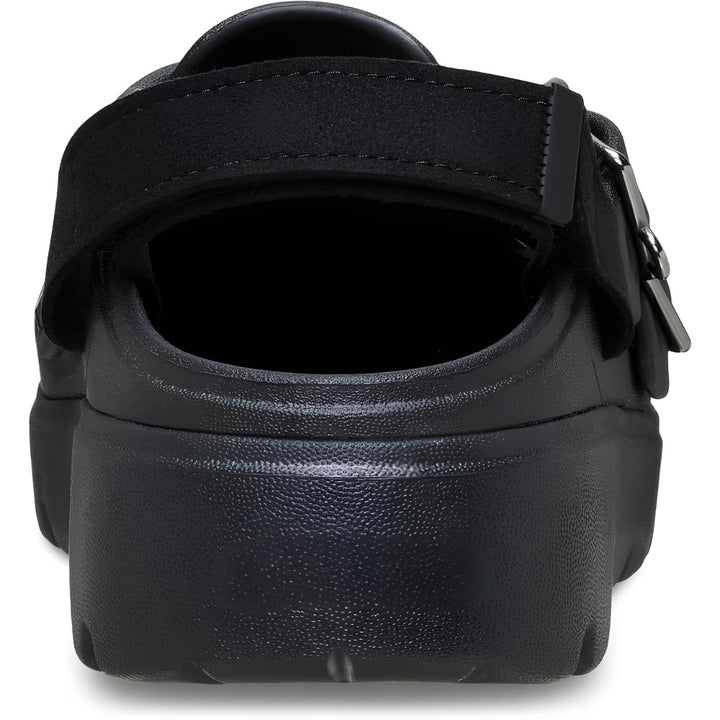 Comfortable Clogs for Women with Double Buckle Strap Chunky Lug Platform Backless Slip On Style