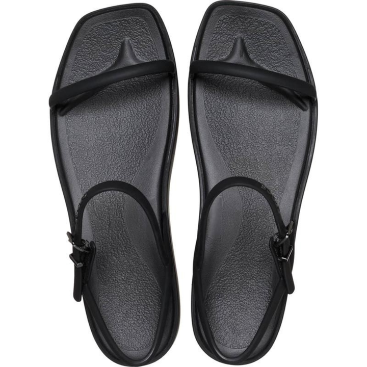 Comfortable Platform Sandals for Women with Toe Loop Ankle Buckle Cushioned Foam Slide Style
