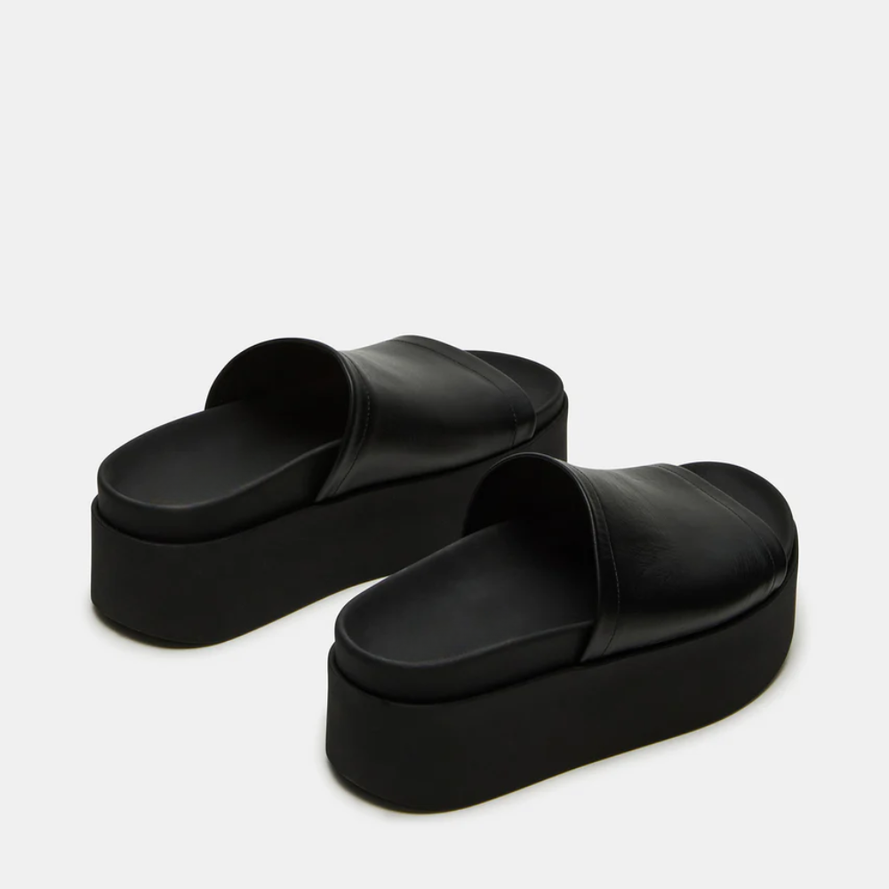 Comfortable Platform Sandals for Women with Wide Single Band Chunky Flatform Slide Style