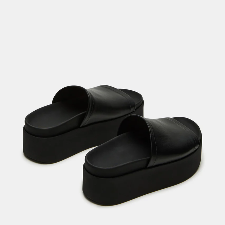 Comfortable Platform Sandals for Women with Wide Single Band Chunky Flatform Slide Style