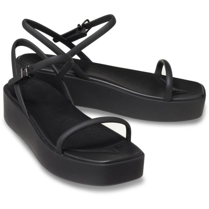 Comfortable Platform Sandals for Women with Toe Loop Ankle Buckle Cushioned Foam Slide Style