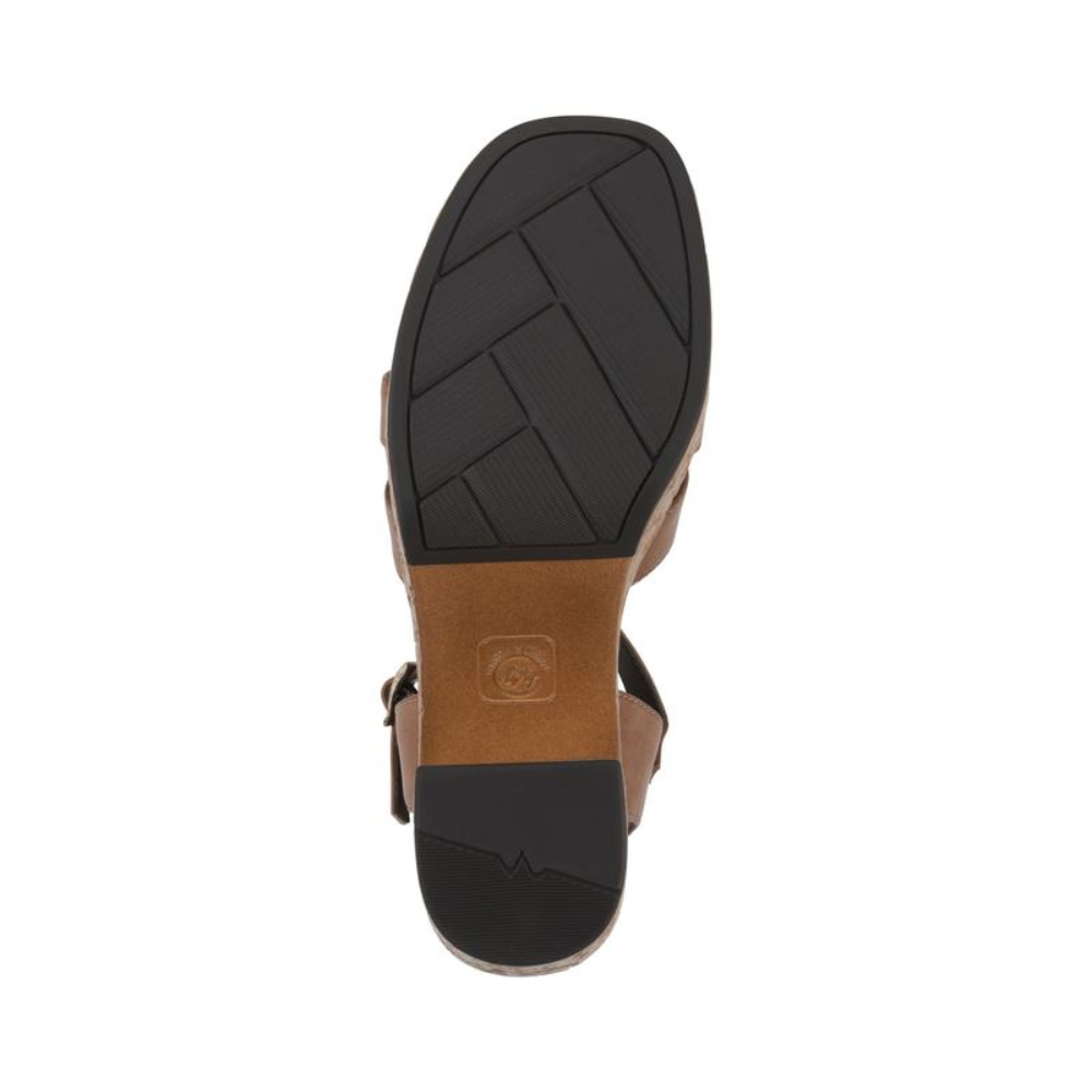 Comfortable Block Heel Sandals for Women with Woven Strap Cork Platform Ankle Strap Style