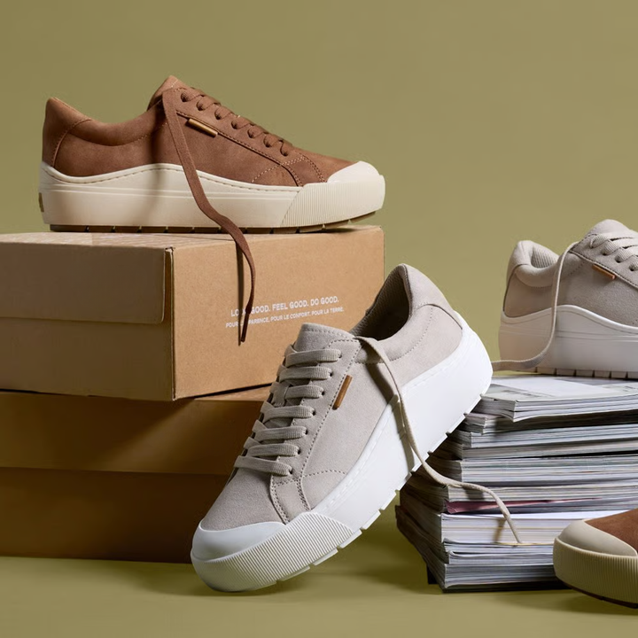 Comfortable Trainers for Women with Textured Upper Lace Up Chunky Platform Sole Low Top Style