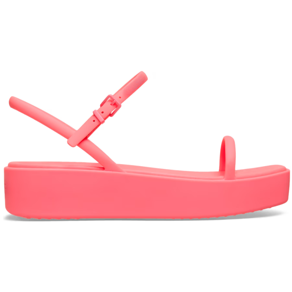 Comfortable Platform Sandals for Women with Toe Loop Ankle Buckle Cushioned Foam Slide Style
