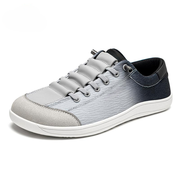 Comfortable Trainers for Women with Ombre Fade Canvas Upper Lace Up Low Top Sneaker Style