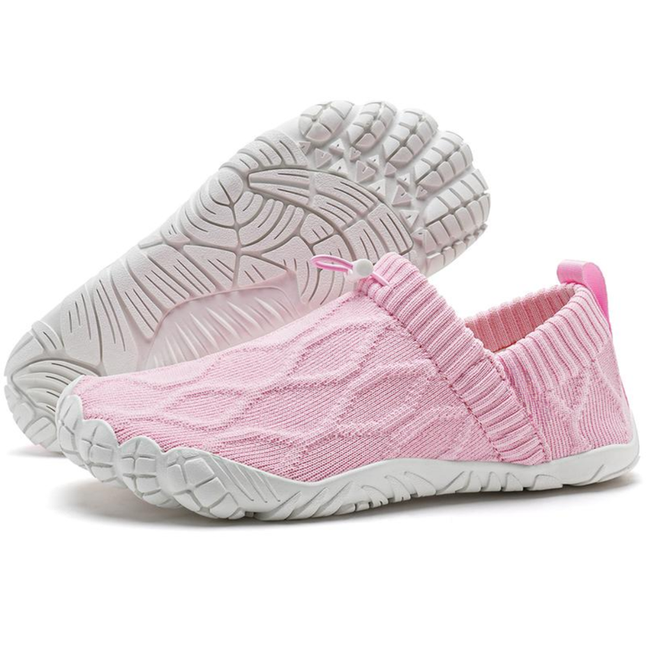 Comfortable Trainers for Women with Wide Toe Box Knit Upper Slip On Barefoot Minimalist Style