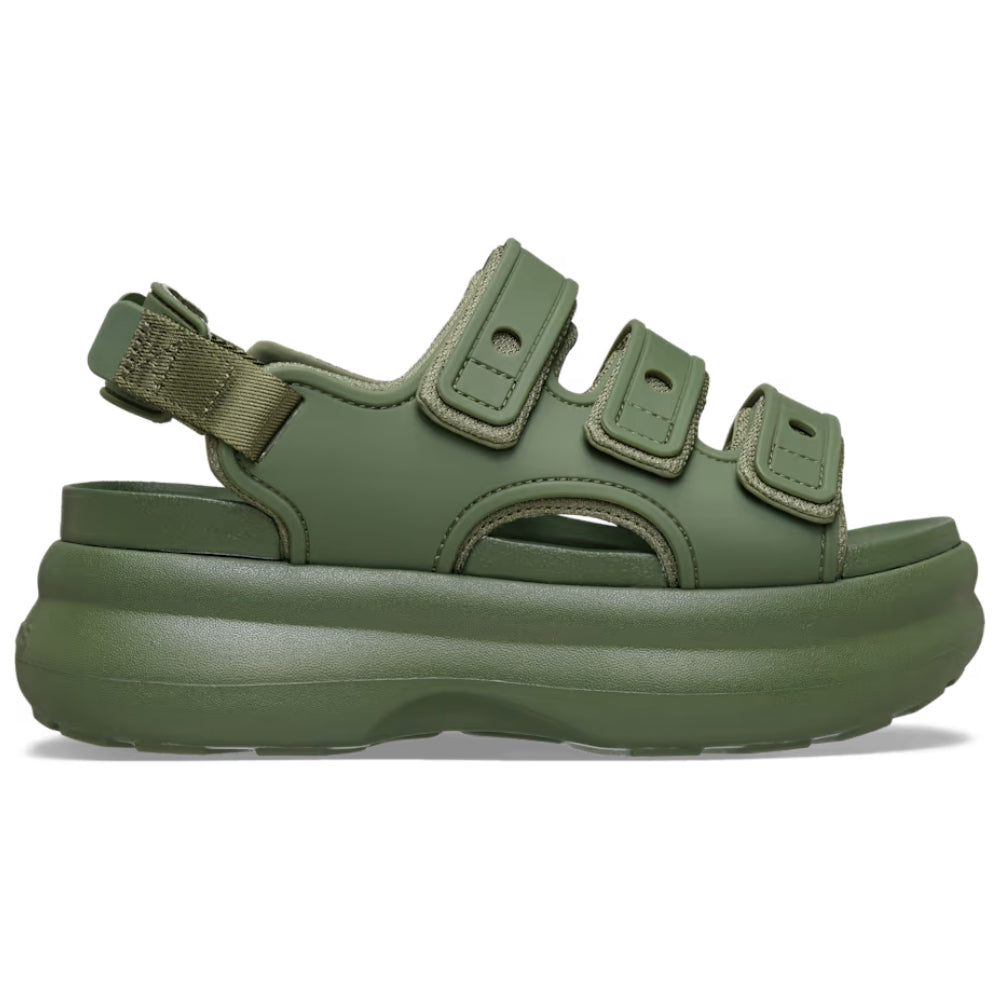 Comfortable Platform Sandals for Women with Double Strap Slingback Cushioned Chunky Sole Style