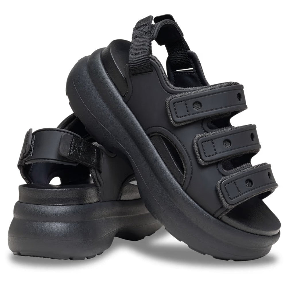 Comfortable Platform Sandals for Women with Double Strap Slingback Cushioned Chunky Sole Style