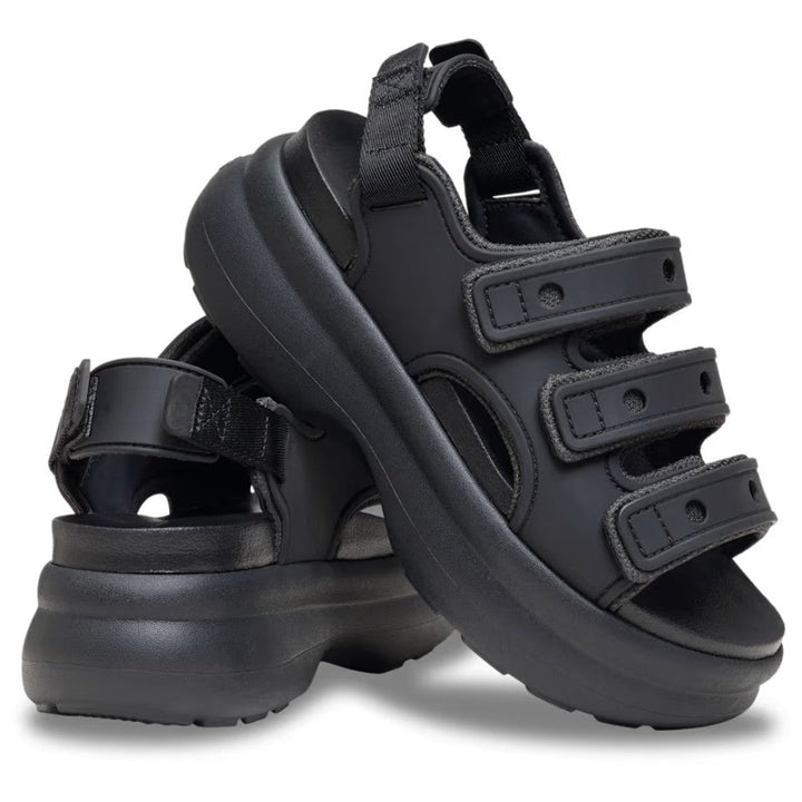 Comfortable Platform Sandals for Women with Double Strap Slingback Cushioned Chunky Sole Style